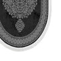 Mijölnir Juego de Alfombras de Baño Blanco y Negro